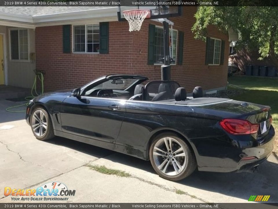 2019 BMW 4 Series 430i Convertible Black Sapphire Metallic / Black Photo #5