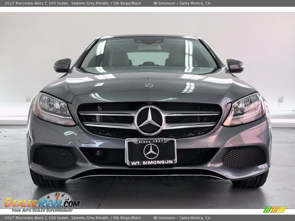 2017 Mercedes-Benz C 300 Sedan Selenite Grey Metallic / Silk Beige/Black Photo #2