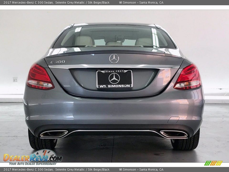 2017 Mercedes-Benz C 300 Sedan Selenite Grey Metallic / Silk Beige/Black Photo #3