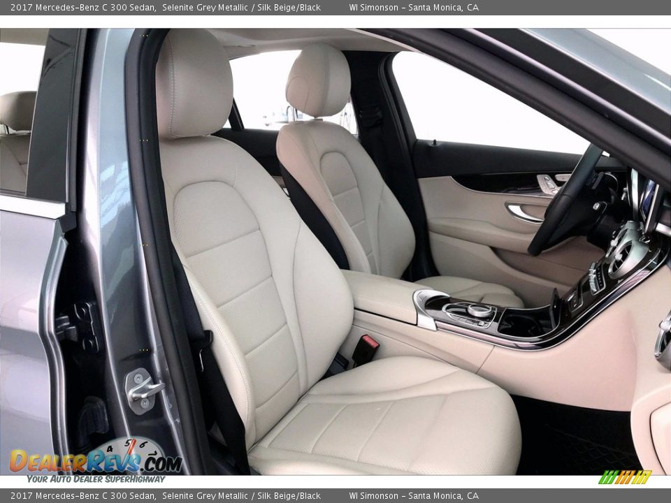 2017 Mercedes-Benz C 300 Sedan Selenite Grey Metallic / Silk Beige/Black Photo #6