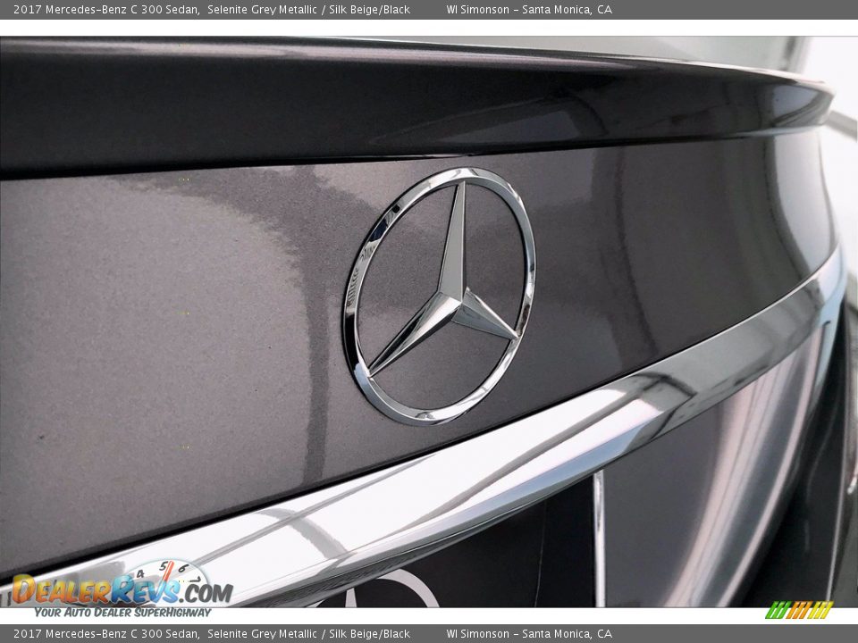2017 Mercedes-Benz C 300 Sedan Selenite Grey Metallic / Silk Beige/Black Photo #7