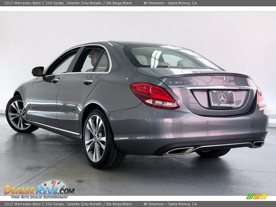 2017 Mercedes-Benz C 300 Sedan Selenite Grey Metallic / Silk Beige/Black Photo #10