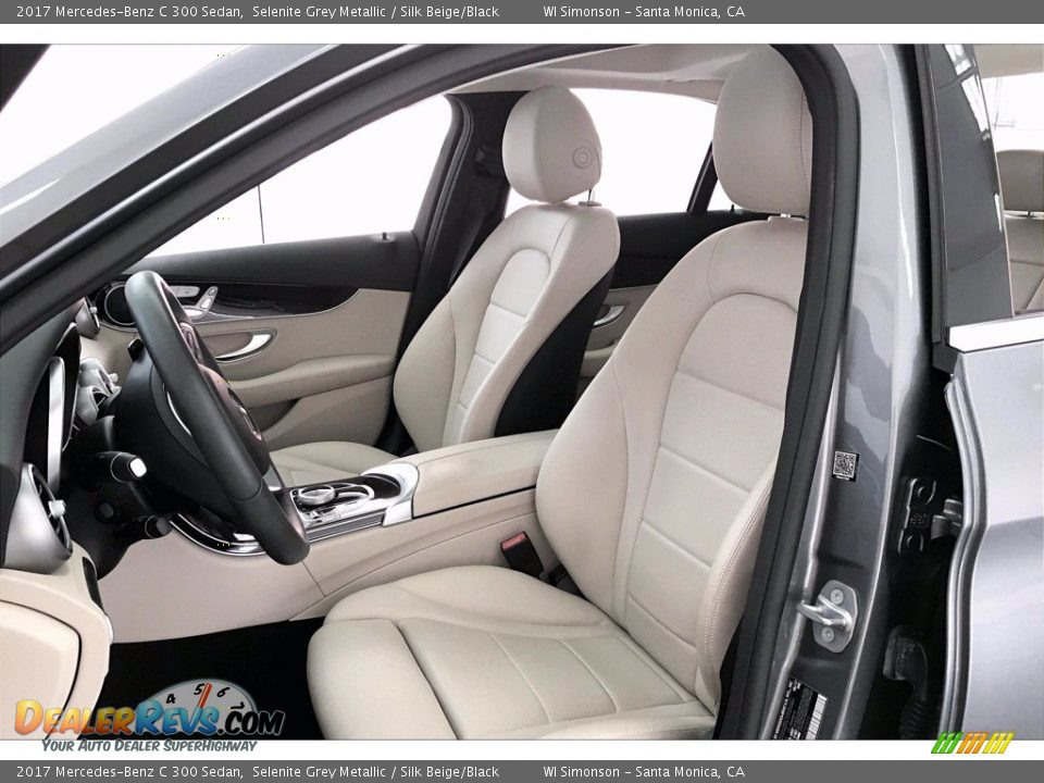 2017 Mercedes-Benz C 300 Sedan Selenite Grey Metallic / Silk Beige/Black Photo #14