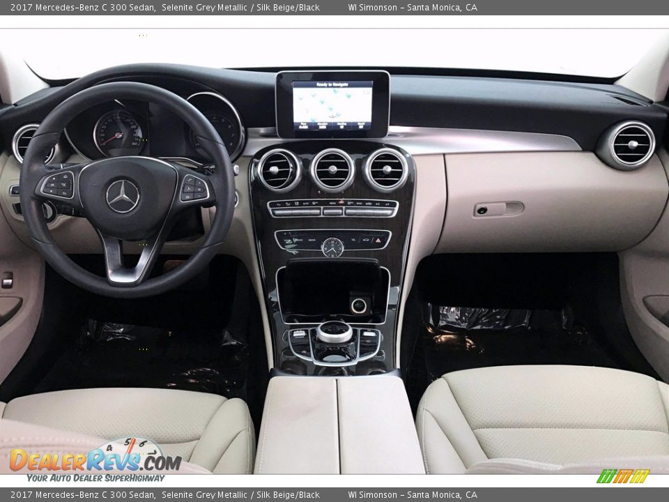 2017 Mercedes-Benz C 300 Sedan Selenite Grey Metallic / Silk Beige/Black Photo #17