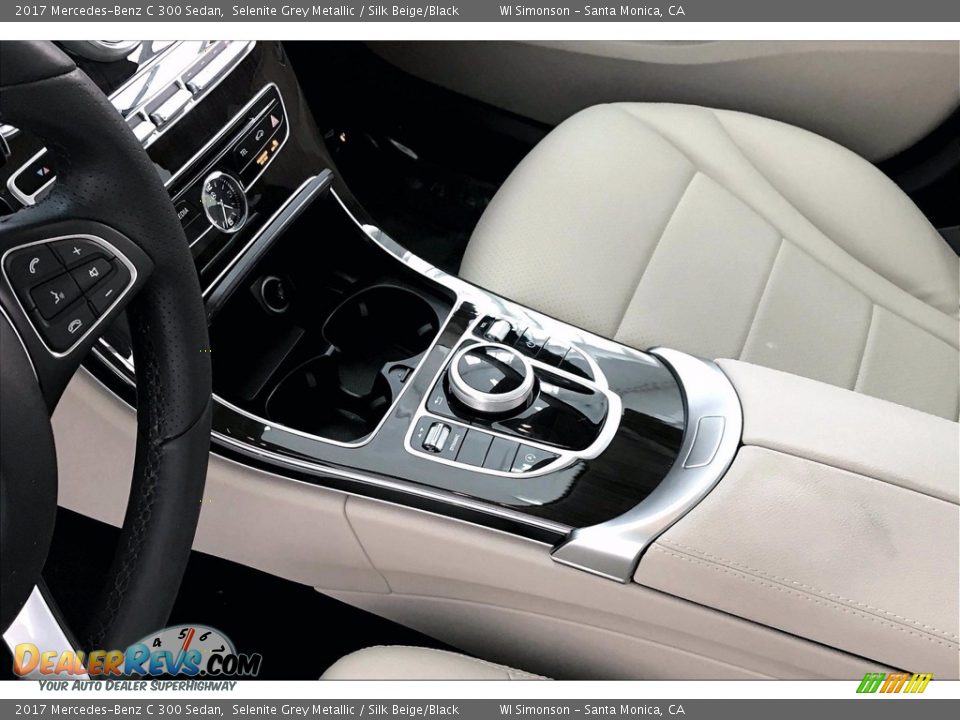 2017 Mercedes-Benz C 300 Sedan Selenite Grey Metallic / Silk Beige/Black Photo #23
