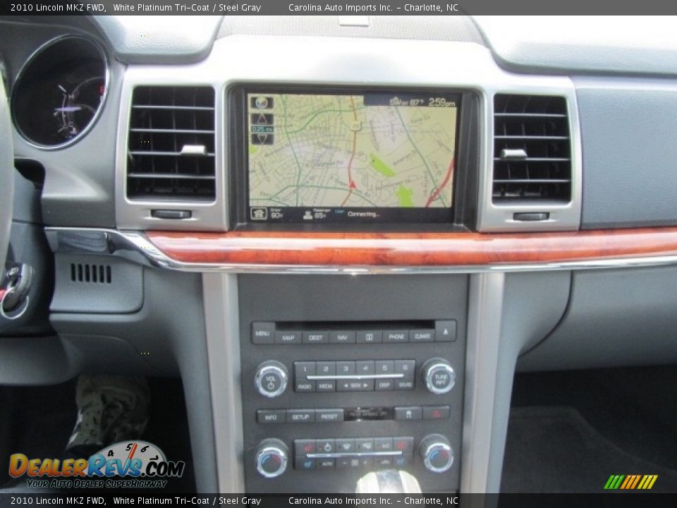 2010 Lincoln MKZ FWD White Platinum Tri-Coat / Steel Gray Photo #15