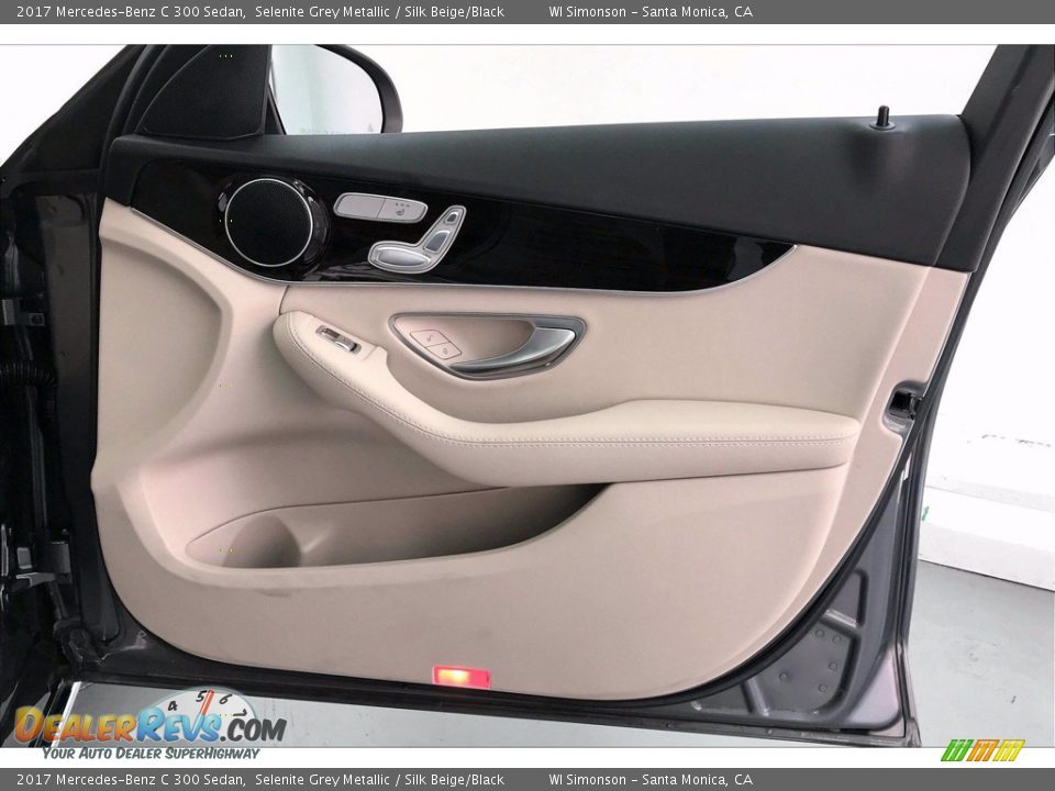2017 Mercedes-Benz C 300 Sedan Selenite Grey Metallic / Silk Beige/Black Photo #30
