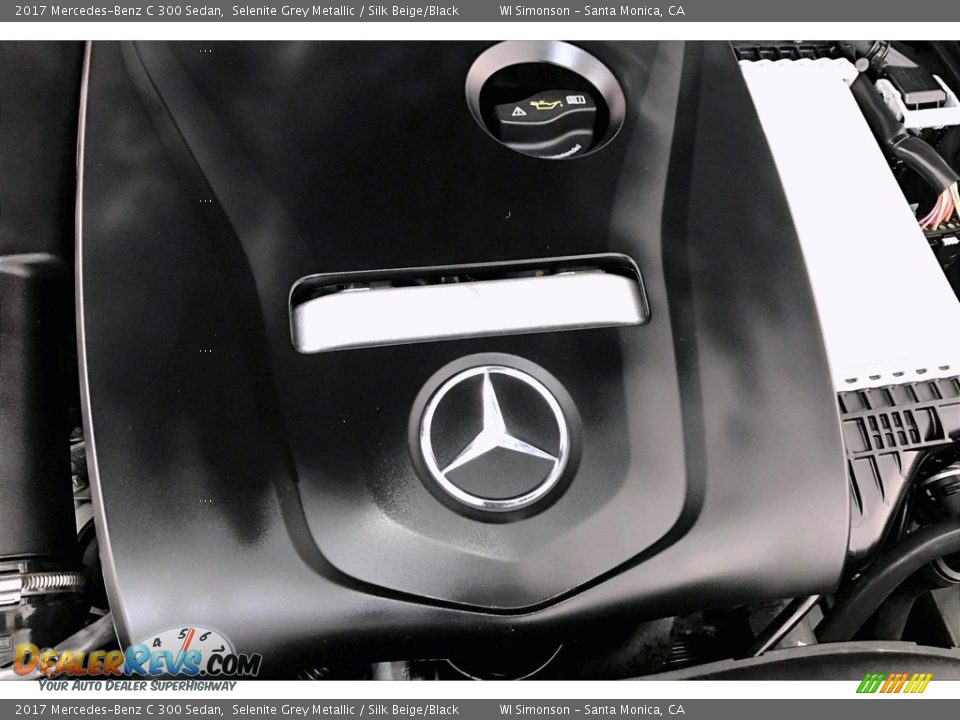 2017 Mercedes-Benz C 300 Sedan Selenite Grey Metallic / Silk Beige/Black Photo #31
