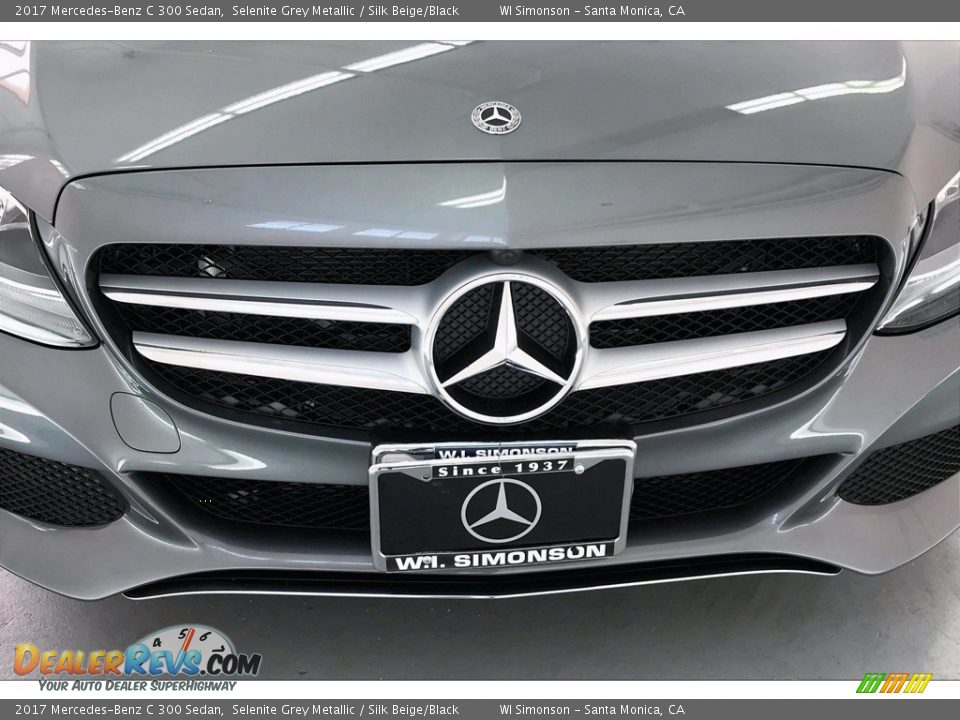 2017 Mercedes-Benz C 300 Sedan Selenite Grey Metallic / Silk Beige/Black Photo #33