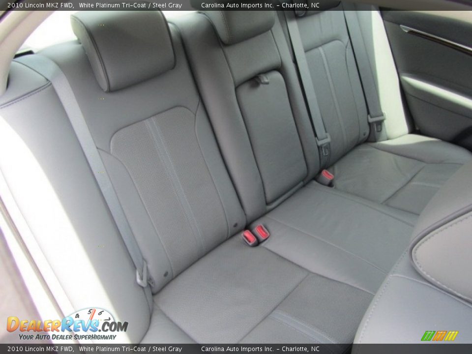 2010 Lincoln MKZ FWD White Platinum Tri-Coat / Steel Gray Photo #25