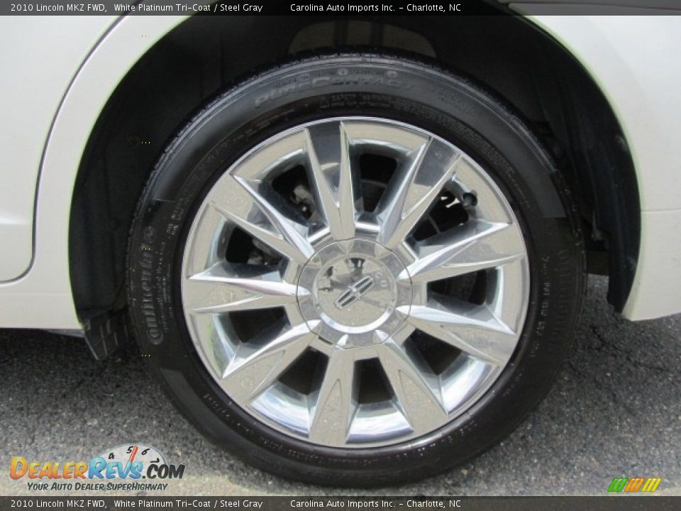 2010 Lincoln MKZ FWD White Platinum Tri-Coat / Steel Gray Photo #27