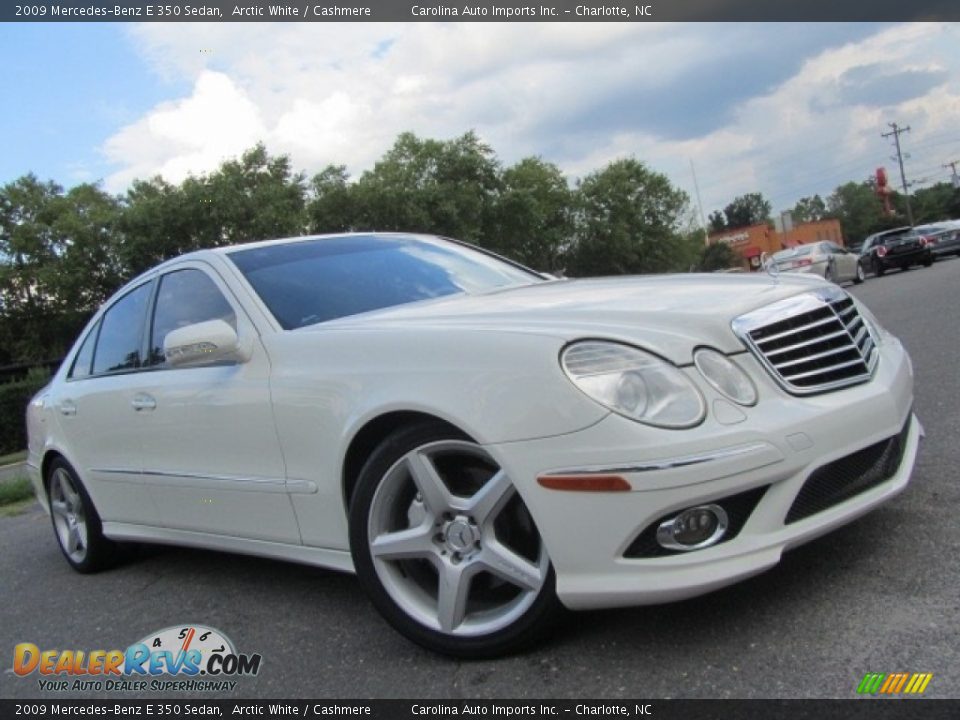 2009 Mercedes-Benz E 350 Sedan Arctic White / Cashmere Photo #1