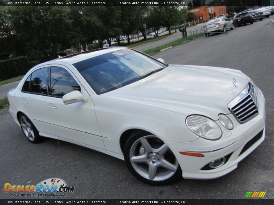 2009 Mercedes-Benz E 350 Sedan Arctic White / Cashmere Photo #3