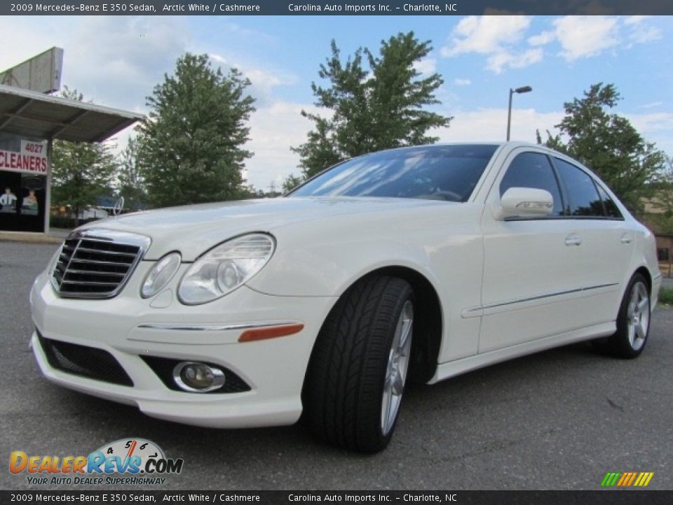 2009 Mercedes-Benz E 350 Sedan Arctic White / Cashmere Photo #6