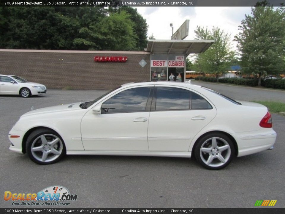 2009 Mercedes-Benz E 350 Sedan Arctic White / Cashmere Photo #7