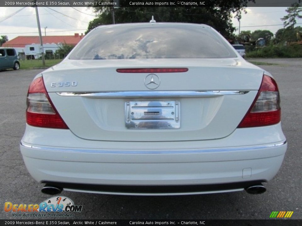 2009 Mercedes-Benz E 350 Sedan Arctic White / Cashmere Photo #9