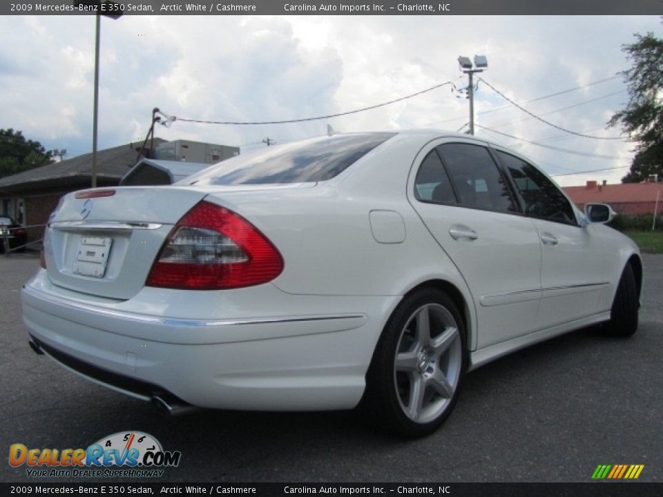 2009 Mercedes-Benz E 350 Sedan Arctic White / Cashmere Photo #10