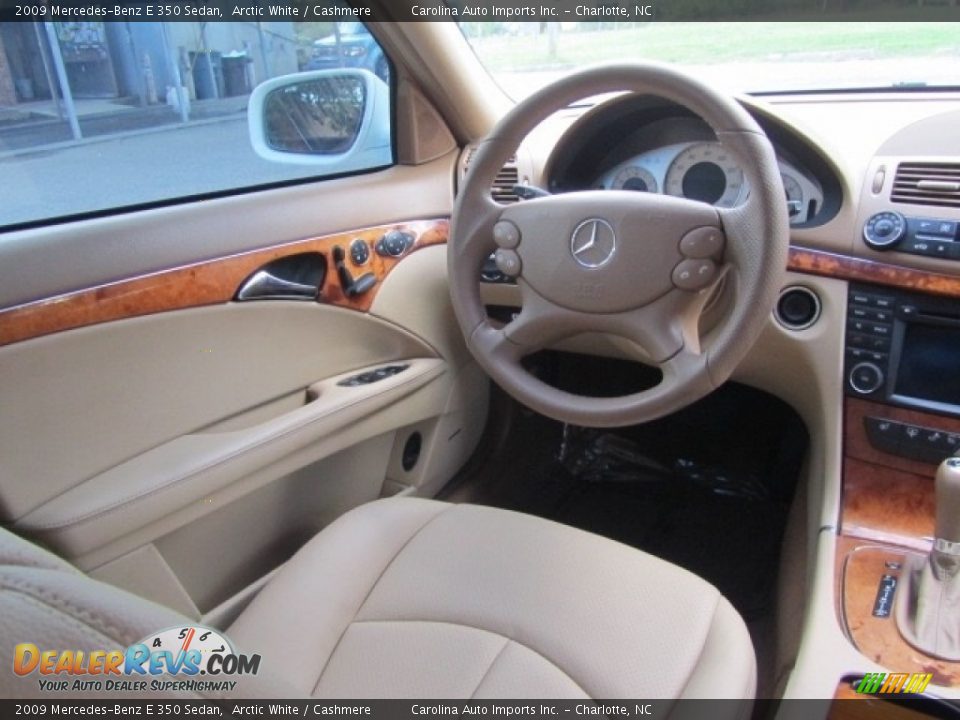 2009 Mercedes-Benz E 350 Sedan Arctic White / Cashmere Photo #12