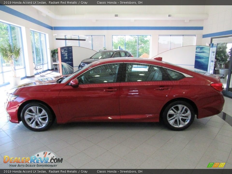 2019 Honda Accord LX Sedan Radiant Red Metallic / Gray Photo #2