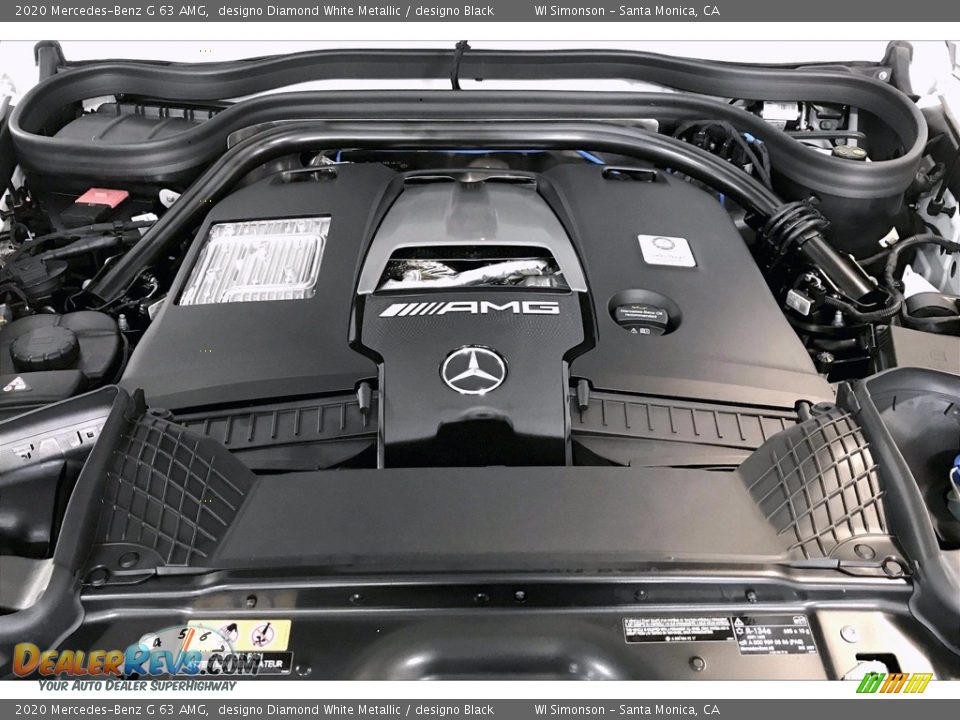 2020 Mercedes-Benz G 63 AMG designo Diamond White Metallic / designo Black Photo #8