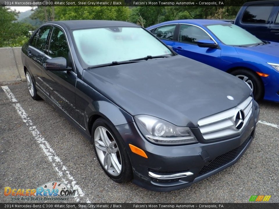 2014 Mercedes-Benz C 300 4Matic Sport Steel Grey Metallic / Black Photo #4