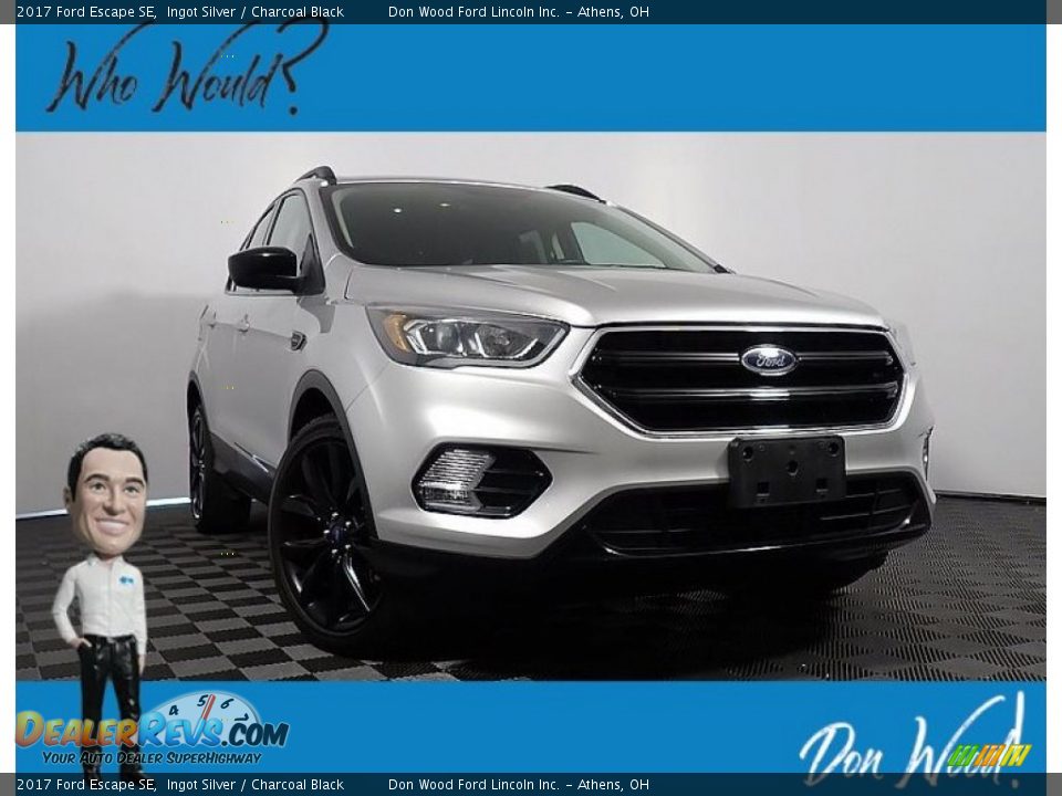 2017 Ford Escape SE Ingot Silver / Charcoal Black Photo #1