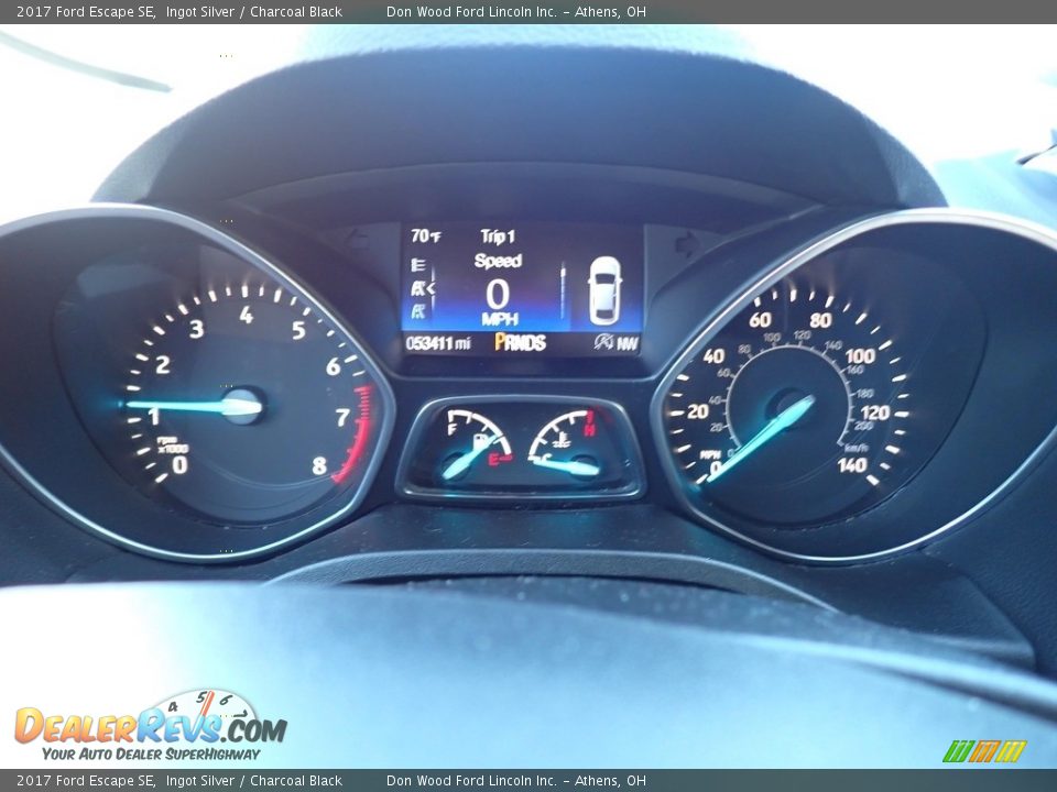 2017 Ford Escape SE Ingot Silver / Charcoal Black Photo #20