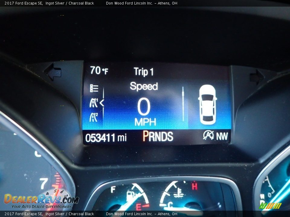 2017 Ford Escape SE Ingot Silver / Charcoal Black Photo #21