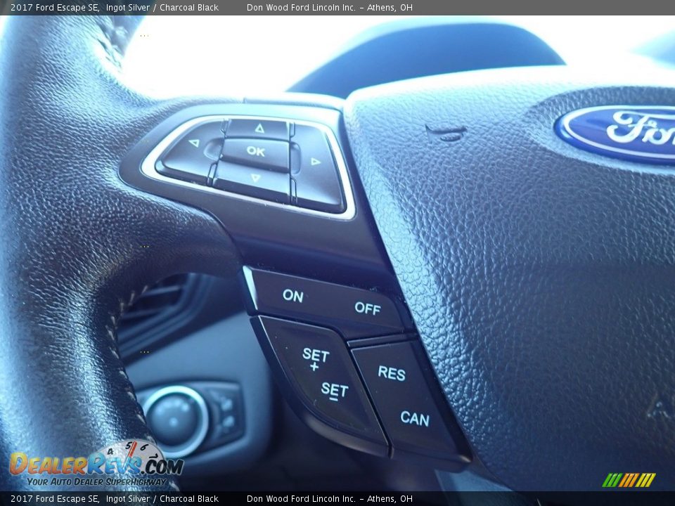 2017 Ford Escape SE Ingot Silver / Charcoal Black Photo #23