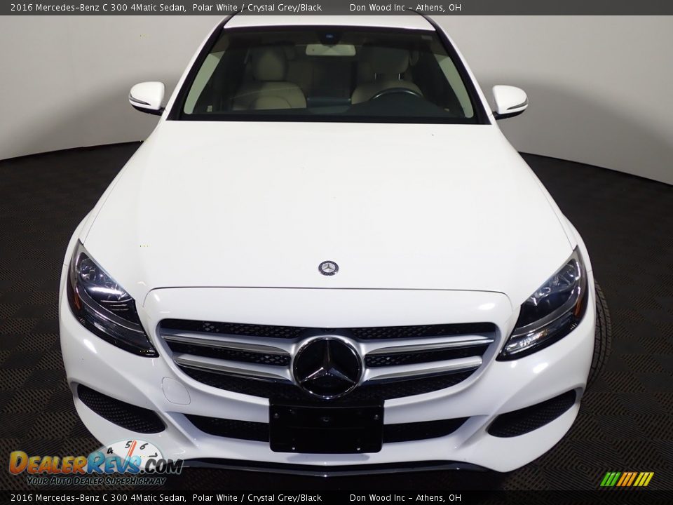 2016 Mercedes-Benz C 300 4Matic Sedan Polar White / Crystal Grey/Black Photo #4