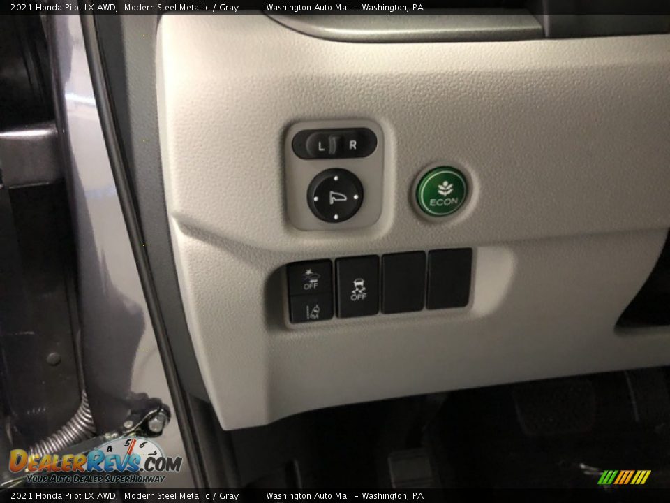 2021 Honda Pilot LX AWD Modern Steel Metallic / Gray Photo #6