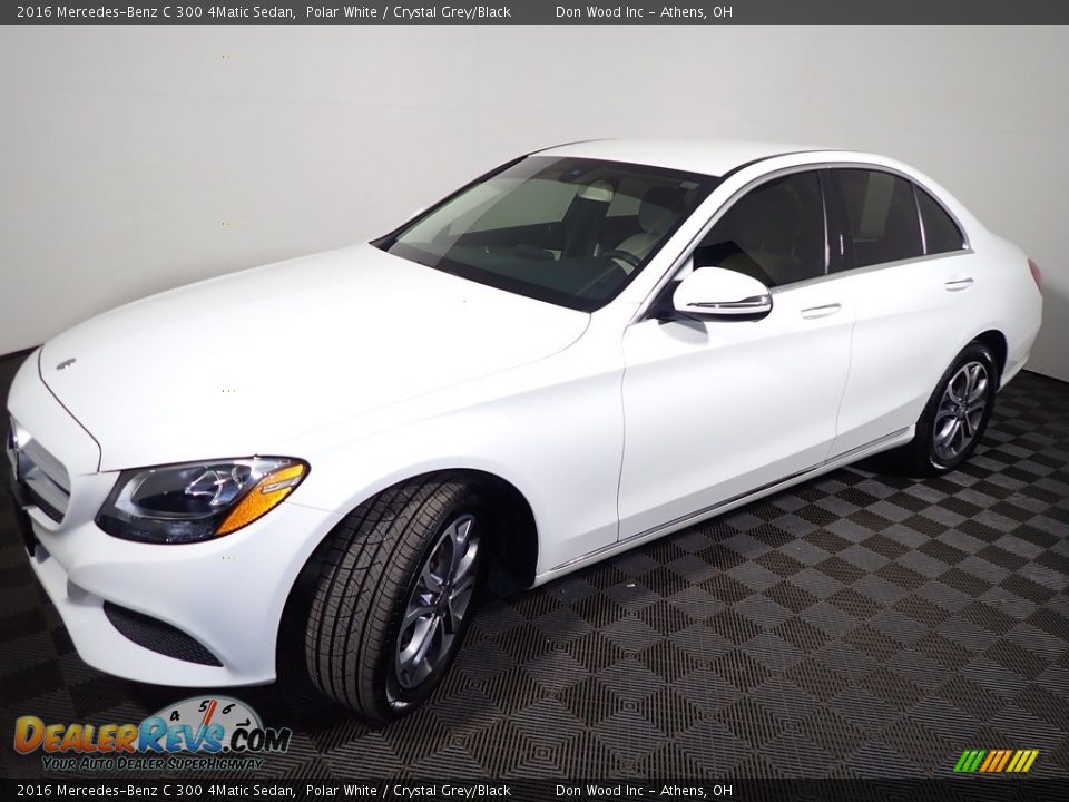 2016 Mercedes-Benz C 300 4Matic Sedan Polar White / Crystal Grey/Black Photo #7