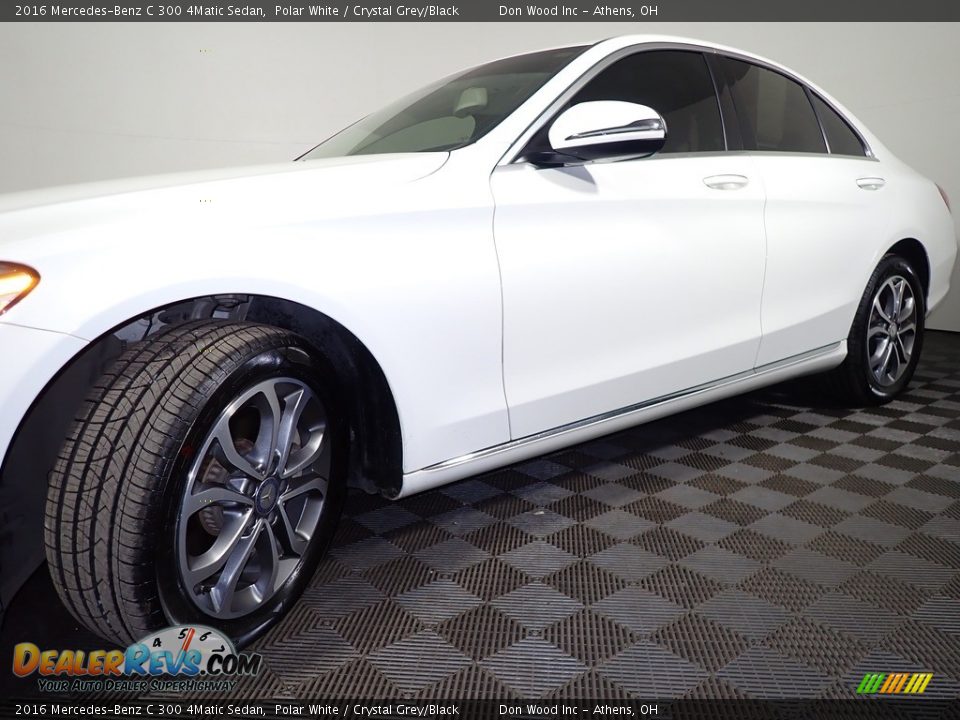 2016 Mercedes-Benz C 300 4Matic Sedan Polar White / Crystal Grey/Black Photo #8