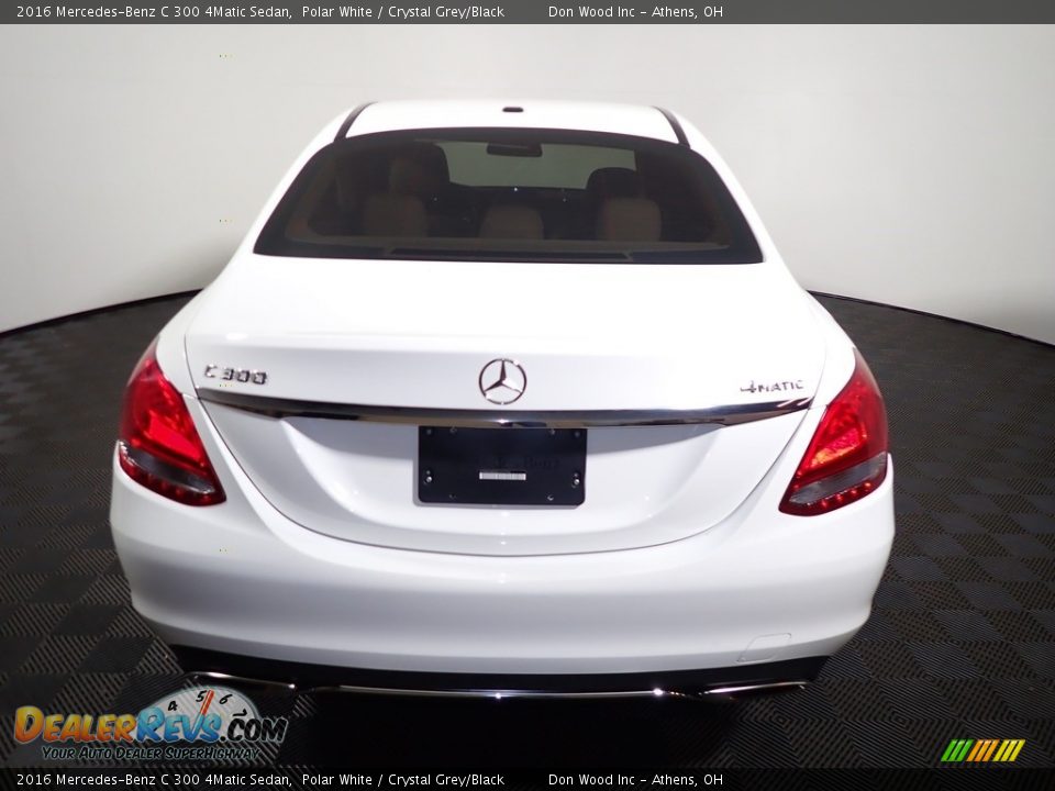 2016 Mercedes-Benz C 300 4Matic Sedan Polar White / Crystal Grey/Black Photo #11