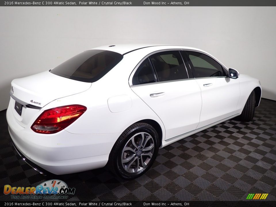 2016 Mercedes-Benz C 300 4Matic Sedan Polar White / Crystal Grey/Black Photo #14