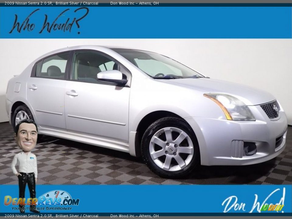 2009 Nissan Sentra 2.0 SR Brilliant Silver / Charcoal Photo #1