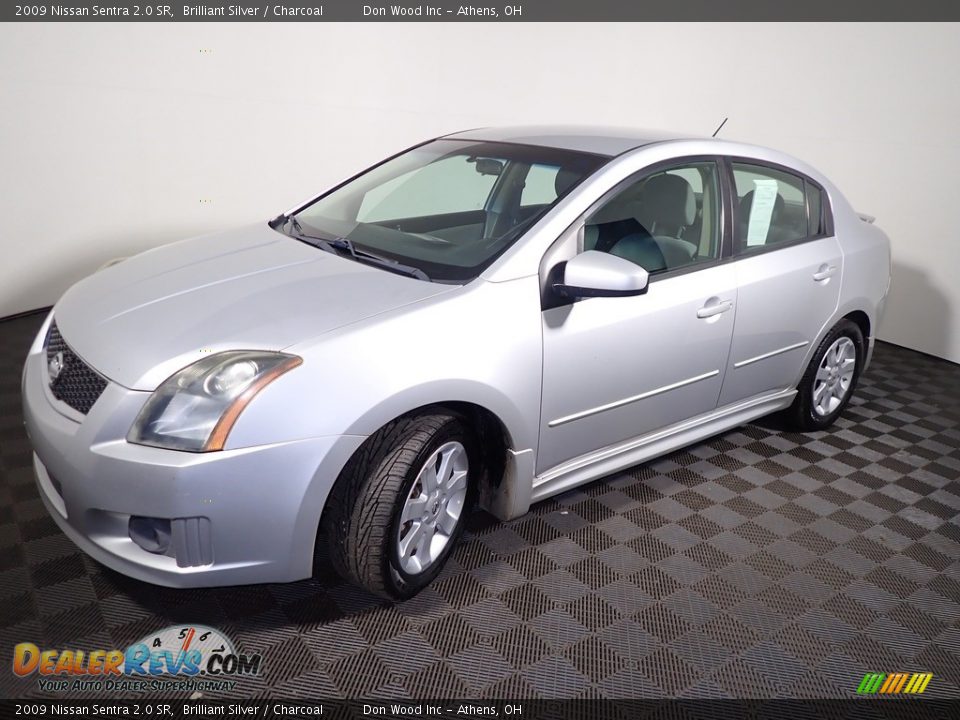 2009 Nissan Sentra 2.0 SR Brilliant Silver / Charcoal Photo #7
