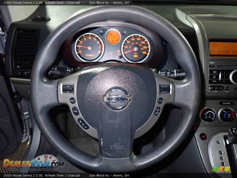 2009 Nissan Sentra 2.0 SR Brilliant Silver / Charcoal Photo #29