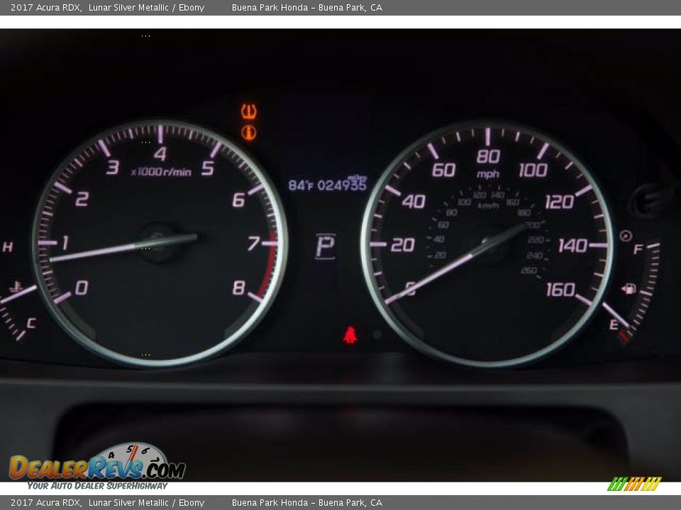 2017 Acura RDX Lunar Silver Metallic / Ebony Photo #28