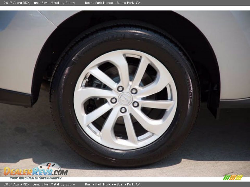 2017 Acura RDX Lunar Silver Metallic / Ebony Photo #35