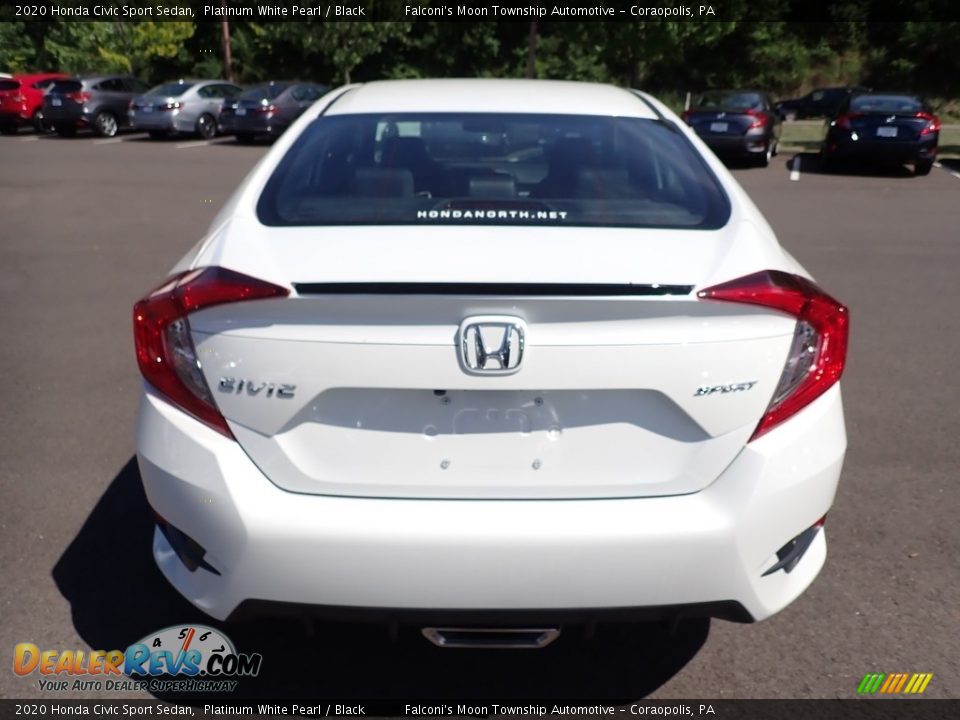 2020 Honda Civic Sport Sedan Platinum White Pearl / Black Photo #4