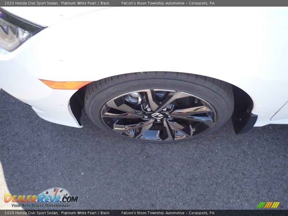 2020 Honda Civic Sport Sedan Platinum White Pearl / Black Photo #8