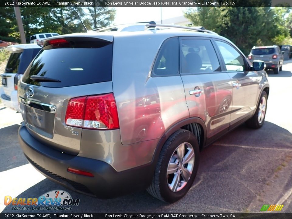 2012 Kia Sorento EX AWD Titanium Silver / Black Photo #4