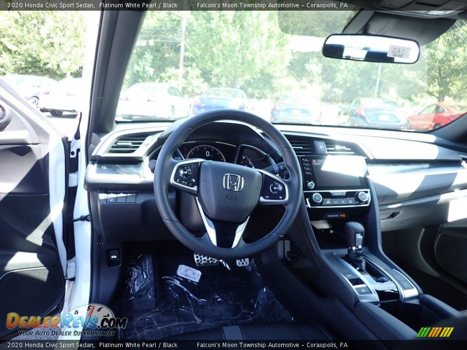 2020 Honda Civic Sport Sedan Platinum White Pearl / Black Photo #11