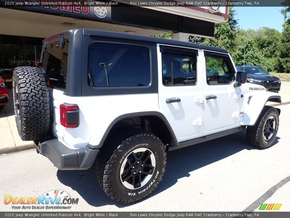 2020 Jeep Wrangler Unlimited Rubicon 4x4 Bright White / Black Photo #2