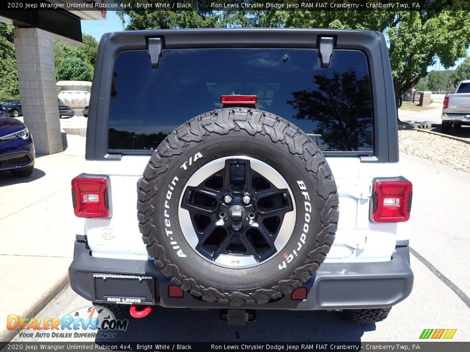 2020 Jeep Wrangler Unlimited Rubicon 4x4 Bright White / Black Photo #3
