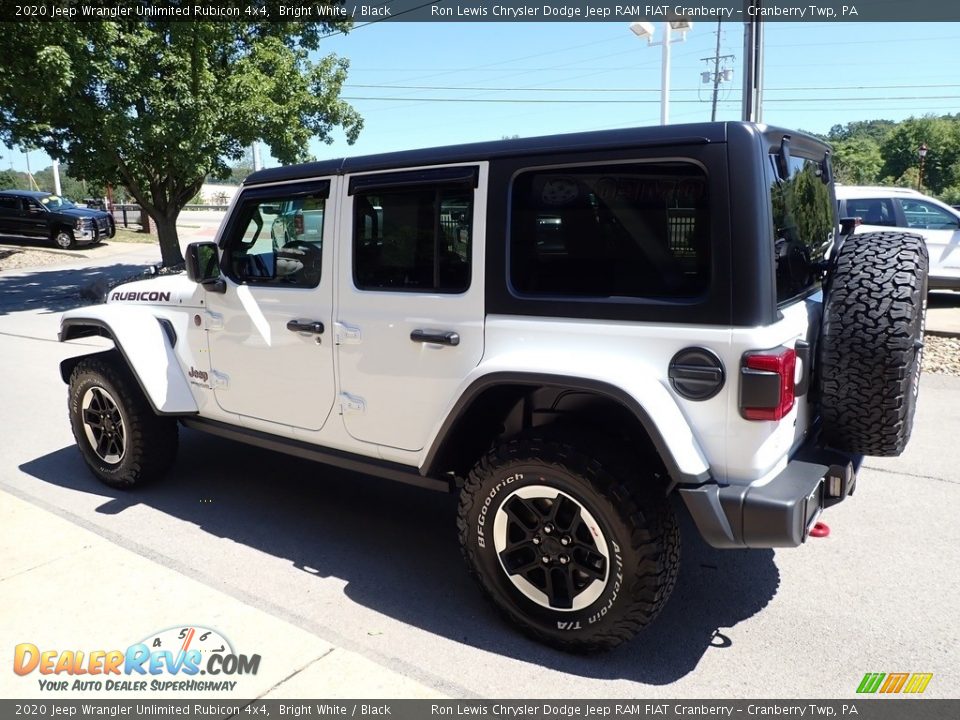 2020 Jeep Wrangler Unlimited Rubicon 4x4 Bright White / Black Photo #5