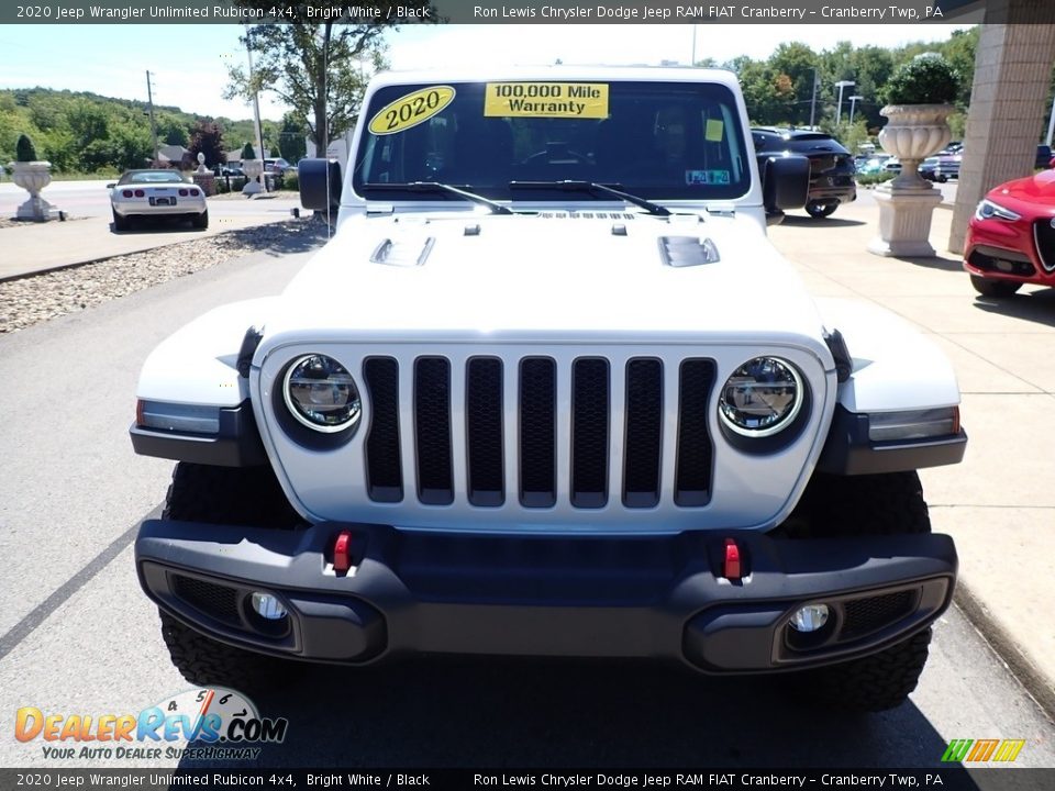 2020 Jeep Wrangler Unlimited Rubicon 4x4 Bright White / Black Photo #8