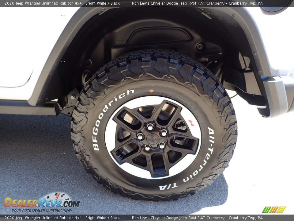2020 Jeep Wrangler Unlimited Rubicon 4x4 Bright White / Black Photo #10