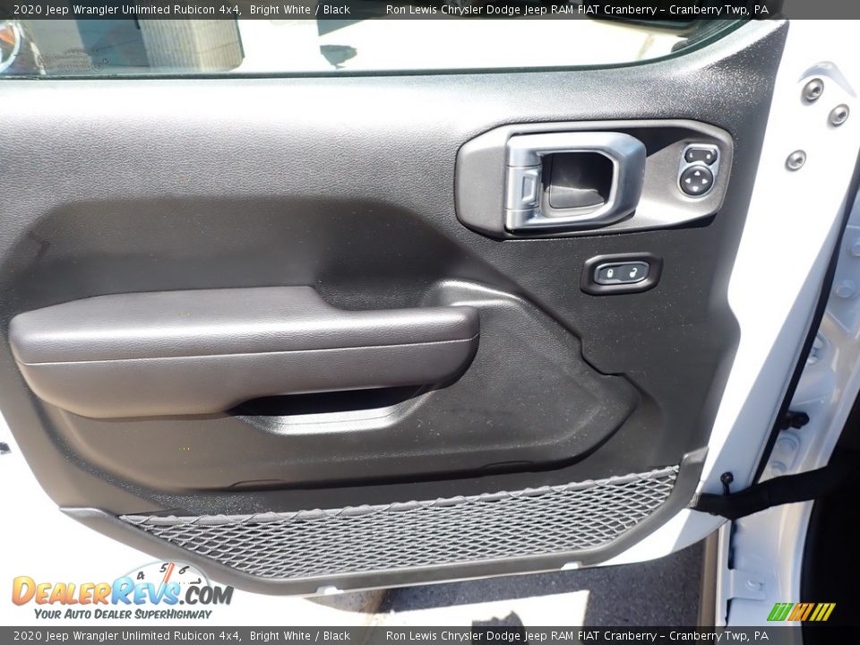 2020 Jeep Wrangler Unlimited Rubicon 4x4 Bright White / Black Photo #15